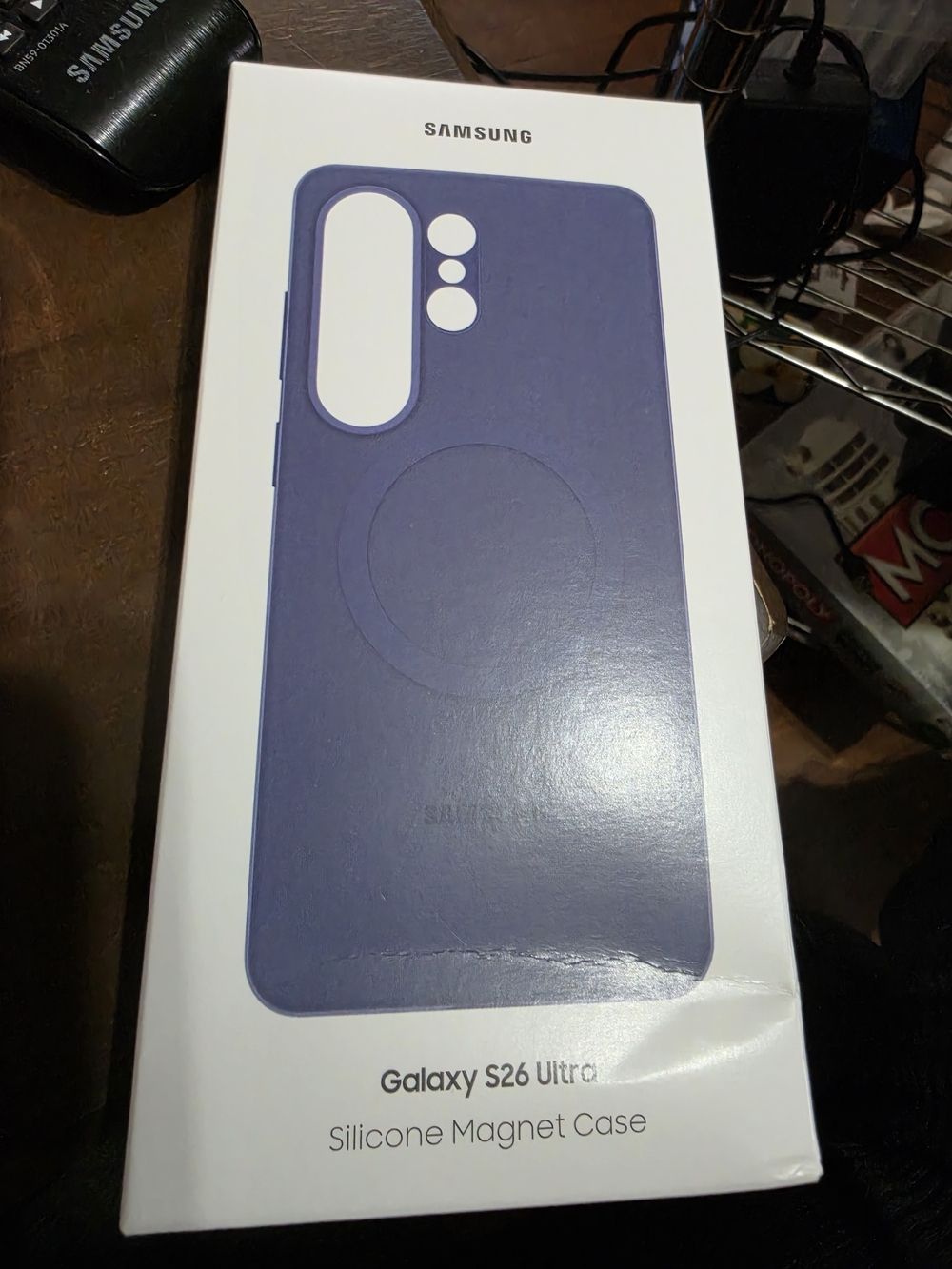 Samsung Silicone Magnet Case for Galaxy S26 Ultra - Purple/Blue
